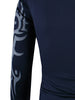 Tattoo Style Tiger Print Round Neck Long Sleeve T-Shirt For Men