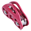 Rock Climbing Kit Double Trolley Pulley D-shaped Mountaineering Buckle