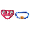 Rock Climbing Kit Double Trolley Pulley D-shaped Mountaineering Buckle