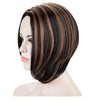 Vogue Side Bang Kanekalon Short Mixed Color Straight Fluffy Women's Synthetic Bob Wig