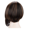 Vogue Side Bang Kanekalon Short Mixed Color Straight Fluffy Women's Synthetic Bob Wig