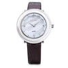 VILAM V1010L - 01A Women Quartz Watch 3ATM Artificial Diamond Petal Pattern Mirror Wristwatch