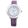 VILAM V1010L - 01A Women Quartz Watch 3ATM Artificial Diamond Petal Pattern Mirror Wristwatch