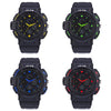 VILAM 12302 Dual Movt Digital Quartz Sports Watch Calendar Alarm Chronograph Display Wristwatch