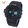 VILAM 12302 Dual Movt Digital Quartz Sports Watch Calendar Alarm Chronograph Display Wristwatch