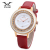 VILAM V1025L - 01H Female Quartz Watch Artificial Diamond Dial 3ATM Imported Movt Wristwatch