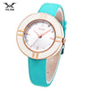 VILAM V1022L - 01 Female Quartz Watch Artificial Diamond Circular Dial 3ATM Leather Band Wristwatch