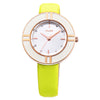VILAM V1022L - 01 Female Quartz Watch Artificial Diamond Circular Dial 3ATM Leather Band Wristwatch