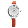 VILAM V1017L - 01B Female Quartz Watch Artificial Diamond Dial 3ATM Slender Leather Band Wristwatch