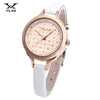 VILAM V1017L - 01B Female Quartz Watch Artificial Diamond Dial 3ATM Slender Leather Band Wristwatch