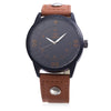 GUOTE Men Quartz Watch Innovative Scale Luminous Leather Strap Wristwatch