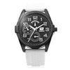 GUOTE Male Quartz Watch Two Decorative Sub-dials Water Resistance Silicone Strap Wristwatch