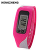 HENGZHENG HZ67 LCD Children Sport Watch Step Calorie Counter Silicone Band Wristband
