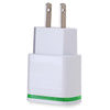 Universal 2 USB Ports Home Wall Power Supply Adapter Charger LED Light