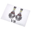 Paired V8 9006 40W Integrated LED Car Headlight Vibration Resistance Heat Dissipation