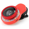 RK09F Fill-in Flash Kit with 180 Deg Fisheye 10X Macro 0.67X Wide Angle 0.4X Super Wide Angle Lens