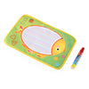 Magic Cartoon Fish Water Drawing Writing Mat Toy with Watercolor Pen for Kids