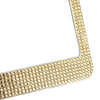 Artificial Diamante USA License Plate Frame Stainless Steel Coloful Rhinestone Durable Rust Protection