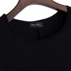 Women Brief Round Collar Batwing Sleeve Solid Color T-Shirt