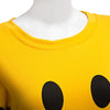 Cute Round Collar Emoji Print Loose Color Block Sweatshirt for Women