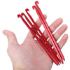 5pcs Aluminum Alloy Tent Stake Hooks Camping Tool