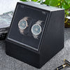 Auto Silent Watch Winder  Irregular Shape Transparent Cover Wristwatch Box with EU Plug