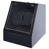 Auto Silent Watch Winder  Irregular Shape Transparent Cover Wristwatch Box with EU Plug