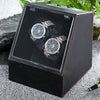 Auto Silent Watch Winder  Irregular Shape Transparent Cover Wristwatch Box with EU Plug