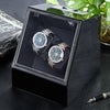 Auto Silent Watch Winder  Irregular Shape Transparent Cover Wristwatch Box with EU Plug