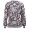 Casual Round Neck Floral Pattern Flocking Women's Sweatshirt