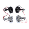 Pair of Motorcycle Motorbike Skull Shape Turn Signal Light LED Indicator Lamp