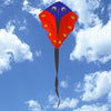Colorful Carbon Steel Highfin Grouper Style Flying Kite Outdoor Sports Game