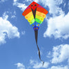 Colorful Carbon Steel Highfin Grouper Style Flying Kite Outdoor Sports Game