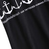 Chic Arrow and Letter Pattern Tee
