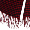 Oversize Tassel Decoration Lattice Design Ladies Warm Scarf