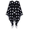 Oversize Heart Printed Tassel Decoration Ladies Pashmina