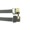 90 Degree Down Angled Micro Male to Mini HDMI Female FPV Use FPC Flat Cable