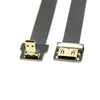 90 Degree Down Angled Micro Male to Mini HDMI Female FPV Use FPC Flat Cable