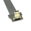 90 Degree Down Angled Micro Male to Mini HDMI Female FPV Use FPC Flat Cable