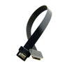 90 Degree Down Angled Micro Male to Mini HDMI Female FPV Use FPC Flat Cable