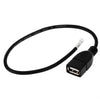 Female Type-A USB2.0 to Open Cable with 4 Wires