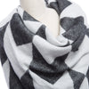 Vintage Houndstooth Jacquard Designs Ladies Warm Scarf