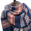 National Wind Overlength Geometry Print Pashmina Scarf for Ladies