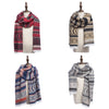 National Wind Overlength Geometry Print Pashmina Scarf for Ladies