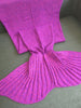 Warmth Falbala Design Knitted Mermaid Tail Shape Blanket