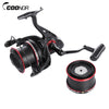 COONOR 12 + 2 Ball Bearings Metal Spool Spinning Fishing Reel 4.6:1 with YF8000 + YF9000