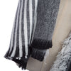Stylish Stripe Tassel Double Faced Ladies Warm Scarf