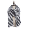 Vintage Oversize Stripe Knitting Ladies Warm Scarf