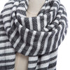 Vintage Oversize Stripe Knitting Ladies Warm Scarf