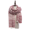 Vintage Oversize Stripe Knitting Ladies Warm Scarf